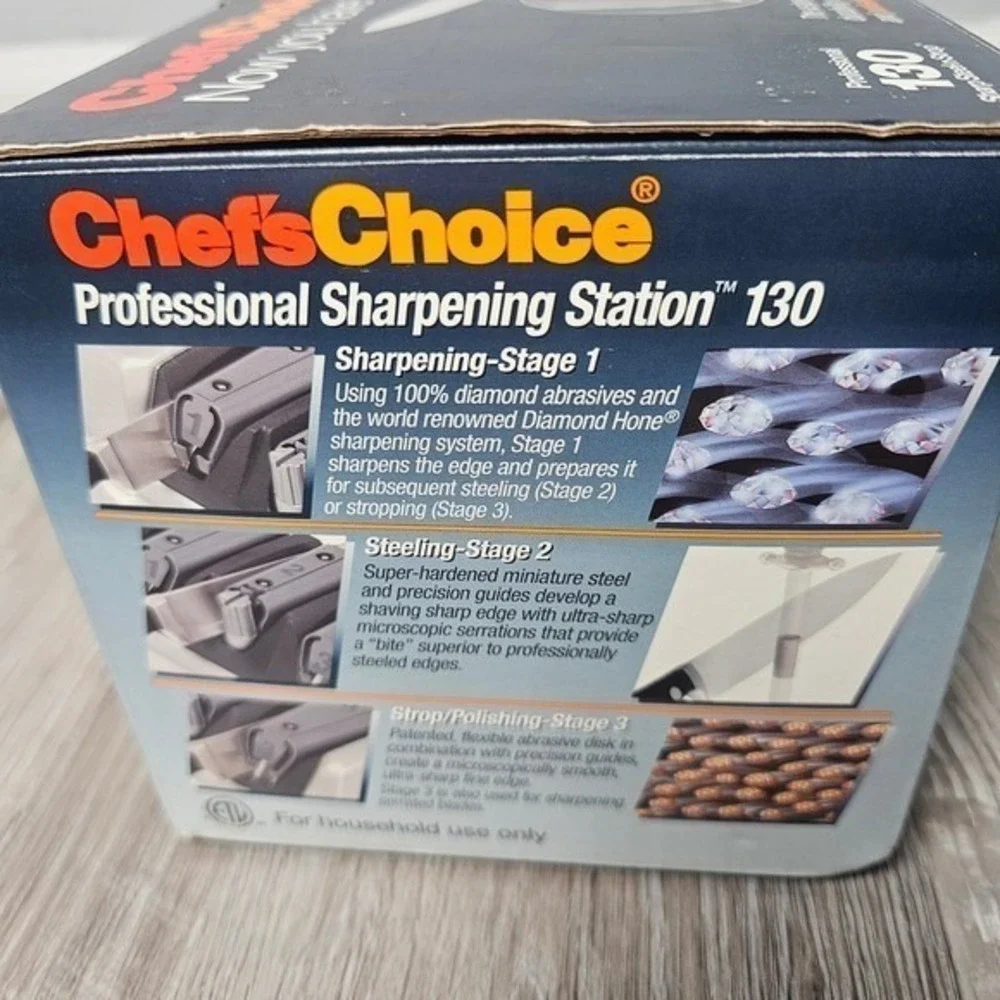 Chef'sChoice 130 Professional Diamond Hone Electric Knife Sharpener Open Box